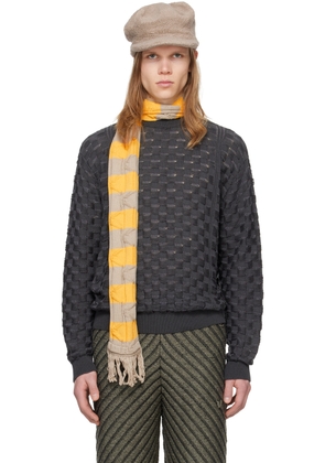 Isa Boulder SSENSE Exclusive Gray Chess Sweater