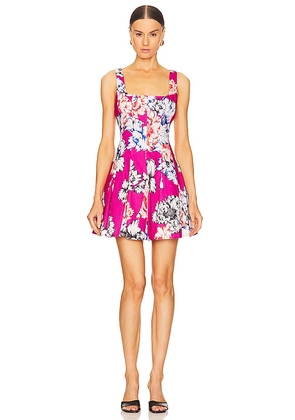MILLY Ariel Petal In Bloom Dress in Pink. Size 4.