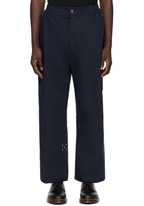 Pop Trading Company Navy Four-Pocket Trousers