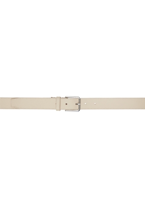 The Frankie Shop Off-White Toni Leather Belt