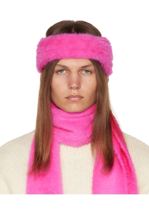 JACQUEMUS Pink Le Papier 'Le Bandeau Neve' Headband