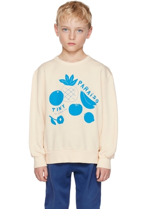 TINYCOTTONS Kids Off-White Paraiso Fruits Sweatshirt