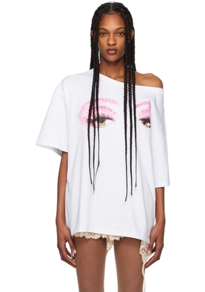 ALL-IN White Allina Eyes T-Shirt