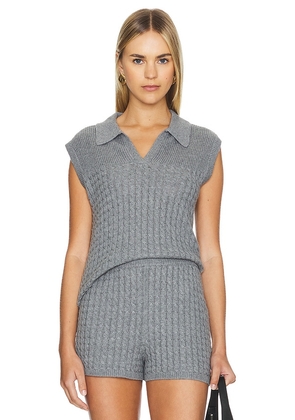 L'Academie by Marianna Eliana Vest in Grey. Size S, XL, XS, XXS.