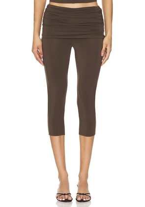 Lovers and Friends Cooper Pant in Chocolate. Size M, S, XL, XS, XXS.