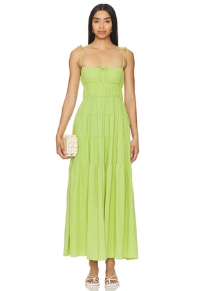MORE TO COME Avani Maxi Dress in Green. Size M, S, XL, XS, XXS.