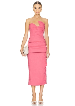 Rachel Gilbert Cheri Dress in Pink. Size 2, 3.