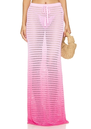 Lovers and Friends Viank Mesh Maxi Skirt in Pink. Size M, S, XS.