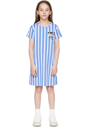 Mini Rodini Kids Blue Ritzratz Stripe Dress