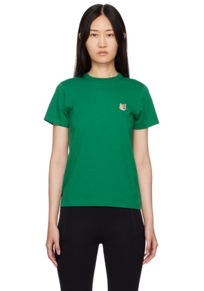 Maison Kitsuné Green Fox Head Patch Classic T-Shirt