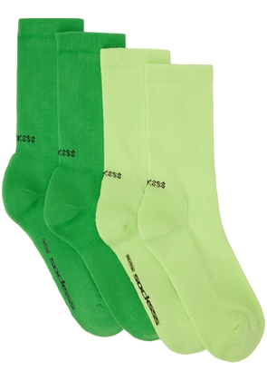 SOCKSSS Two-Pack Green Socks