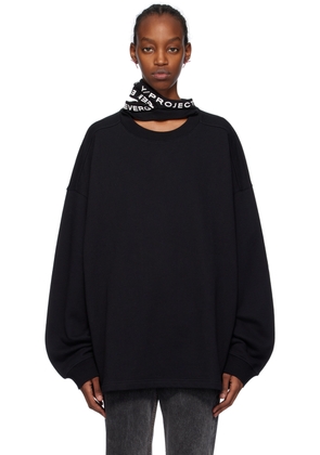 Y/Project Black Triple Collar Sweatshirt