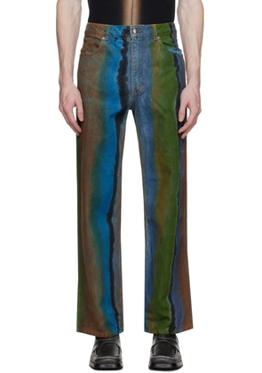 Eckhaus Latta Multicolor Wide-Leg Jeans