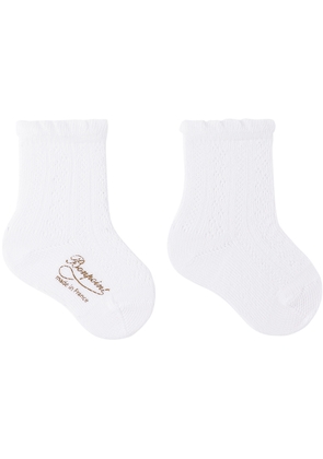 Bonpoint Baby White Cataline Socks