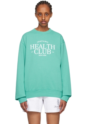 Sporty & Rich Blue 'Health Club' Sweatshirt
