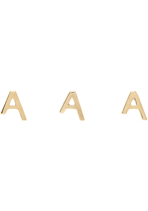 A.P.C. Gold 'A' Earrings