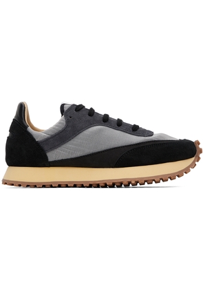 Spalwart Black & Gray Tempo Low Transparent Sneakers