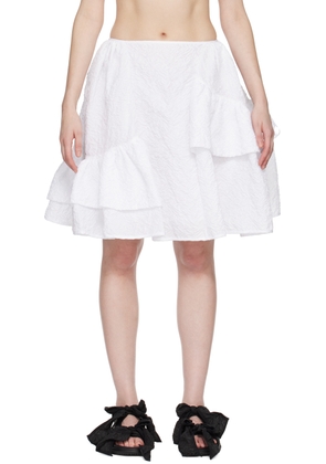 Cecilie Bahnsen White Vanilla Miniskirt