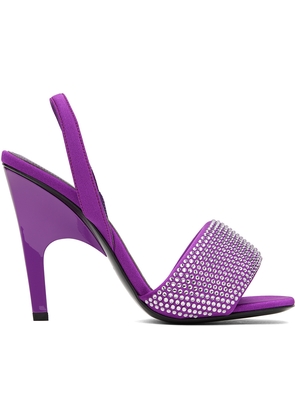 The Attico Purple Rem Heeled Sandals