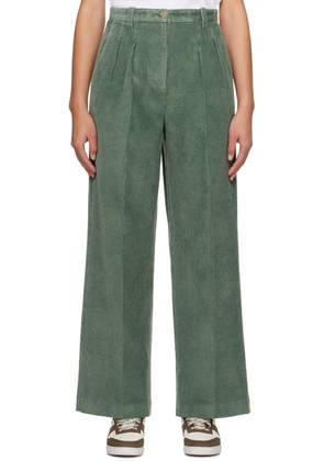 A.P.C. Green Tressie Trousers