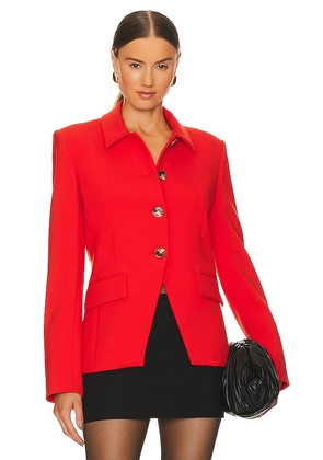 Veronica Beard Aire Dickey Jacket in Red. Size 4.
