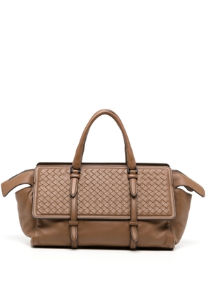 Bottega Veneta Pre-Owned 2015 Monaco Intrecciato handbag - Brown