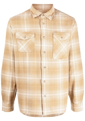 Woolrich check-pattern button-up shirt - Yellow