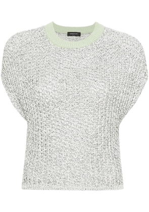 Fabiana Filippi open-knit sleeveless jumper - White