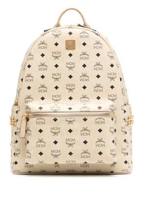 MCM medium Stark Studded leather backpack - White