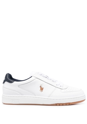 Polo Ralph Lauren Court logo-embroidered sneakers - White