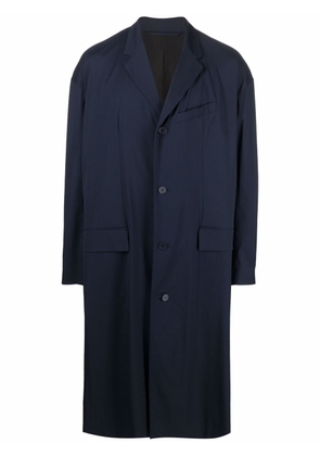 Balenciaga single-breasted oversized coat - Blue