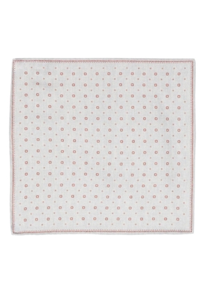 Eleventy floral-print cotton-wool scarf - Grey