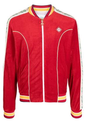 Casablanca velour tracksuit jacket - Red