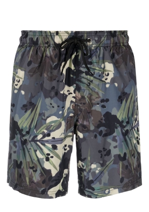 Sundek graphic-print swim shorts - Green