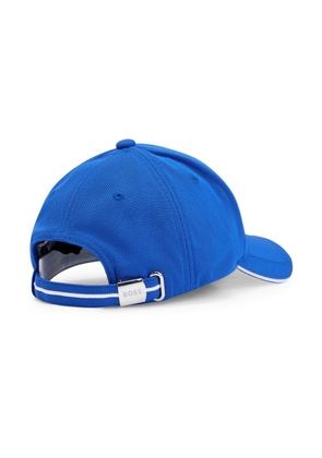 BOSS logo-embroidered cap - Blue