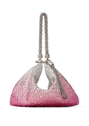 Jimmy Choo Callie crystal-embellished clutch bag - Pink