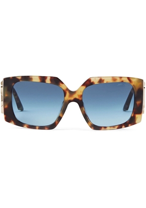 Jimmy Choo Eyewear Ariana oversize-frame sunglasses - Brown