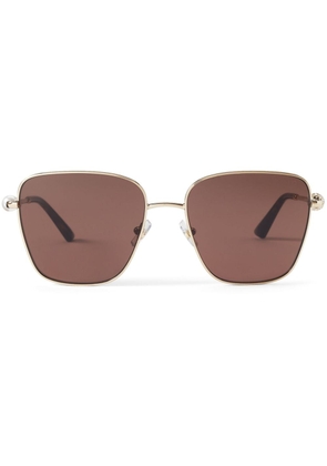 Jimmy Choo Eyewear Pua square-frame sunglasses - Gold
