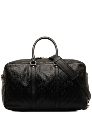 Gucci Pre-Owned 2000-2015 Guccissima two-way travel bag - Black