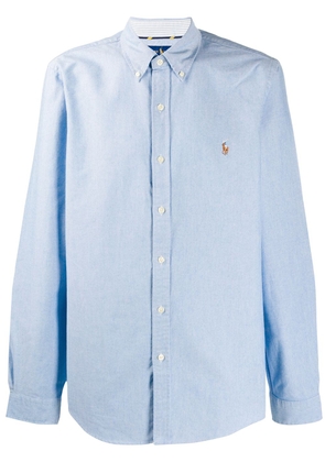 Polo Ralph Lauren logo long-sleeve shirt - Blue