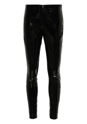 Karl Lagerfeld contrast patent leggings - Black