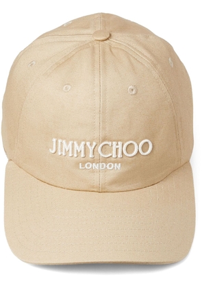 Jimmy Choo logo-embroidered baseball cap - Neutrals