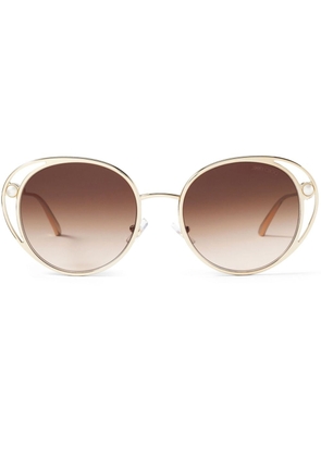 Jimmy Choo Eyewear Angela round-frame sunglasses - Gold