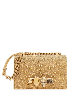 Alexander McQueen mini Jewelled satchel bag - Gold