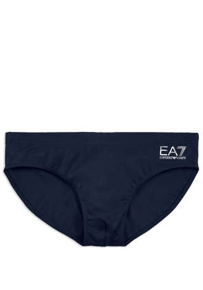 Ea7 Emporio Armani EA7 logo-print swimming trunks - Blue