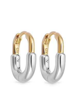 Astley Clarke 18kt recycled gold vermeil and sterling silver Aurora huggie earrings