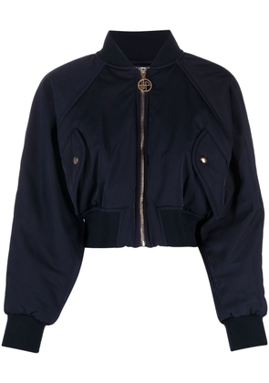 Patou cropped bomber jacket - Blue