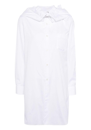 Comme Des Garçons hooded cotton shirt - White