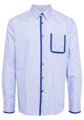 Paul Smith contrasting-trim cotton shirt - Blue
