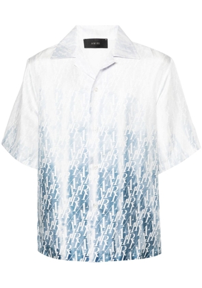 AMIRI logo-printed gradient shirt - Blue